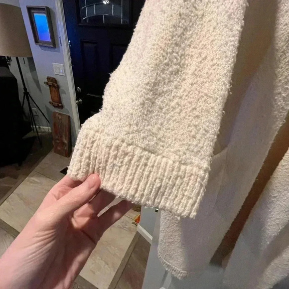 Paper Label Long Sweater Cardigan - S / P - Picture 3 of 5